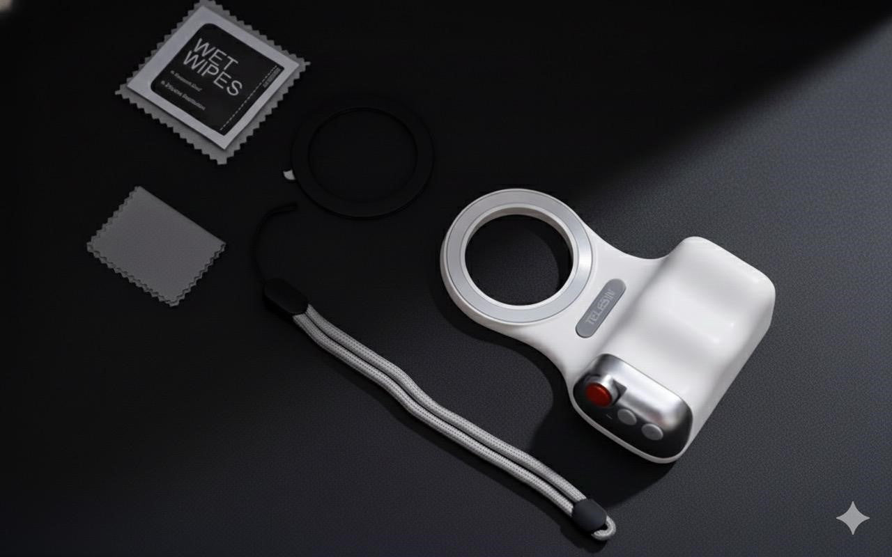 TELESIN Fun Shot Poignée Photo Magnétique pour Smartphone