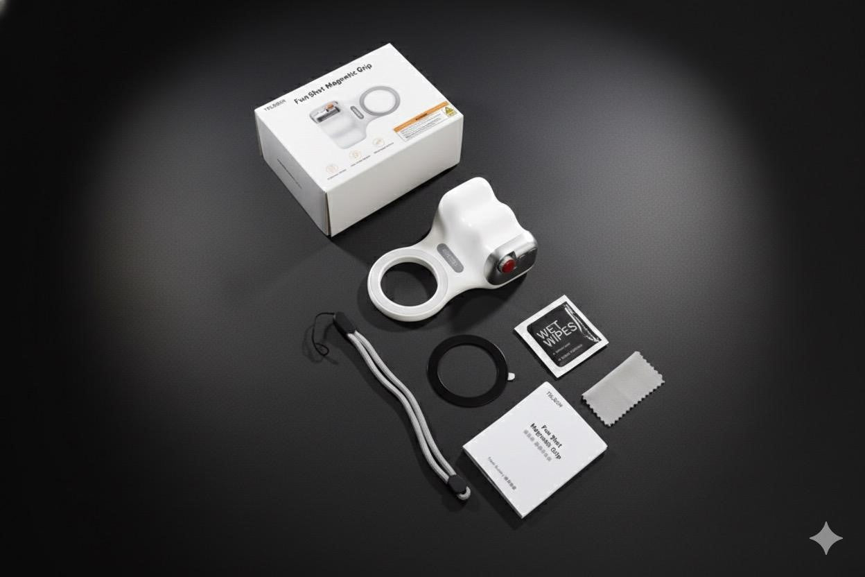 TELESIN Fun Shot Poignée Photo Magnétique pour Smartphone