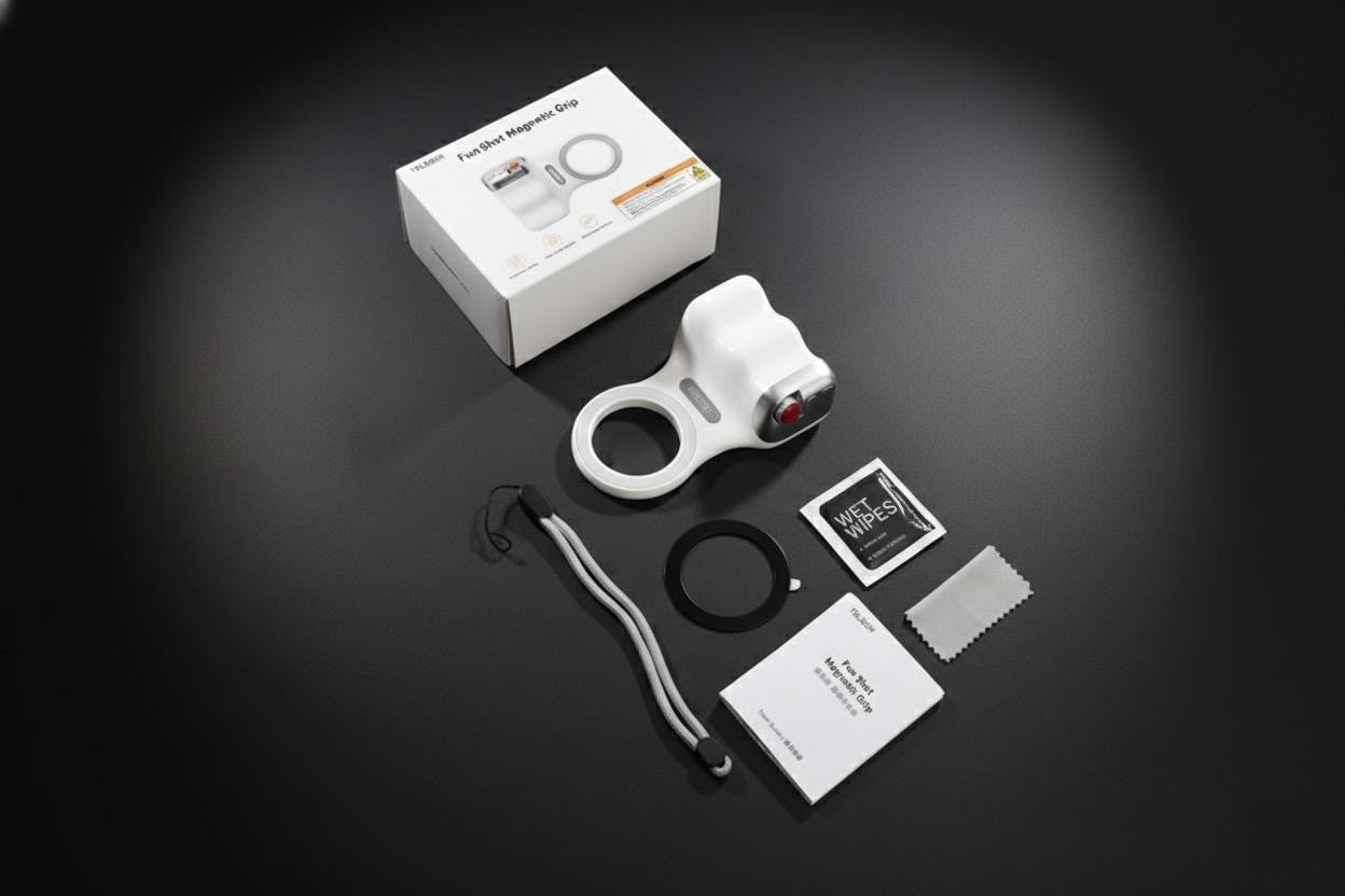 Pack Lampe selfie magnétique + Poignée Photo Magnétique