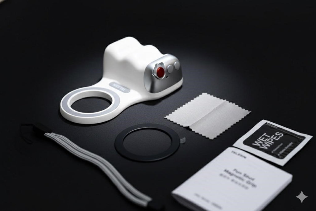 TELESIN Fun Shot Poignée Photo Magnétique pour Smartphone